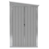 Garden Shed Grey Galvanised Steel Large Garden Shed Rectangular 316226