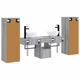 Bathroom Furniture Set 5 pcs Grey Sonoma 33 x 34.5 x 100 cm 3405969