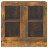 Vitrine Cabinet Smoked Oak 82.5x30.5x80 cm Engineered Wood 815615