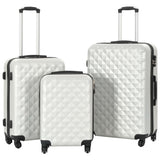 Hardcase Trolley Set 3 pcs Bright Silver ABS 91887