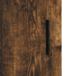 Highboard Smoked Oak 34.5x34x180 cm Engineered Wood 3198806