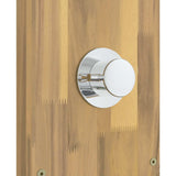 Outdoor Shower 219 cm Solid Acacia Wood and Stainless Steel 903117