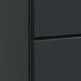 Bedside Cabinet Black 43 x 41 x 66.5 cm Engineered Wood 895476