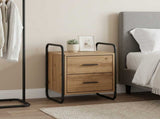 Hanging Bedside Cabinet Artisan Oak 40 x 30 x 50 cm 8013552