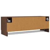 815215 Wardrobe Brown Oak 100x32,5x35 cm Engineered Wood
