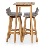 5 Piece Outdoor Dining Set Solid Acacia Wood 44222