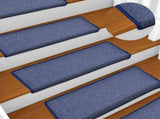 Stair Mats 30 pcs 65x21x4 cm Blue Rectangular Edge 3365772