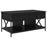 Coffee Table Black Oak 100 x 55 x 48.5 cm Engineered Wood 883037