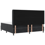 Box Spring Bed with Headboard Black 200 x 200 cm Velvet 3342082