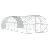 Chicken Coop Silver 800 x 300 x 200 cm Galvanised Steel 3434698