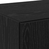 Highboard 2 pcs Black Oak 70 x 42.5 x 185 cm 3365593