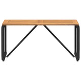 Outdoor Table Black and Brown 80 x 40 x 40 cm Poly Rattan 42025164