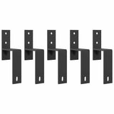 Sliding Door Hardware Kit 183 cm Steel Black 3295737