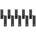Sliding Door Hardware Kit 213,5 cm Steel Black 3295720