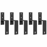 Sliding Door Hardware Kit 213,5 cm Steel Black 3295720