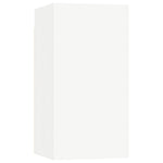 6 Piece TV Cabinet Set White Engineered Wood 3114454