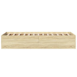 Bed Frame without Mattress Sonoma Oak 100x200 cm 3281051