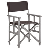 Director Chair Set of 2 Grey wash and black 45950