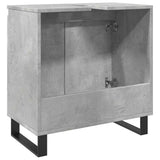 Bathroom Cabinet Concrete Grey 58x33x60 cm Engineered Wood 857219