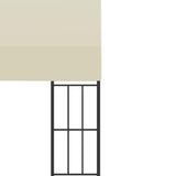 Wall-mounted Gazebo 3x6 m Cream Fabric 47989