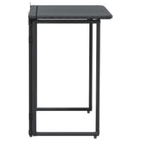 Folding Garden Table Black 90x51x75 cm Poly Rattan 4108254
