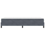 Box Spring Bed with Mattress Dark Grey 90 x 220 cm Fabric 3398774