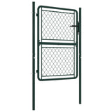 Garden Gate Steel 100x150 cm Green 144405