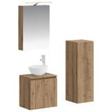 Bathroom Furniture Set 4 pcs Artisan Oak 3407414