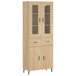 Highboard Sonoma Oak 69.5x34x180 cm Engineered Wood 3198548