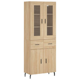 Highboard Sonoma Oak 69.5x34x180 cm Engineered Wood 3198548