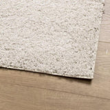 Shaggy Rug PAMPLONA High Pile Modern Cream 160x160 cm 375236