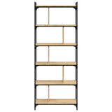Bookcase 6-Tier Sonoma Oak 76x32x192 cm Engineered Wood 833946
