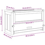 Hamster Cage 60x30x35 cm Solid Wood Fir 172377