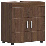 Bathroom Furniture Set TULUM 2 pcs Brown Oak 60 x 34 x 63 cm 3398021