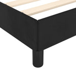 ZNTS Bed Frame without Mattress Black 180x200 cm Super King Super King Velvet 349886