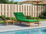 Sunlounger Cushion GEMERT 100% Polyester Green 190 x 60 x 9 cm 947534