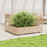 Garden Planter 110x110x26.5 cm Solid Wood Pine 847323