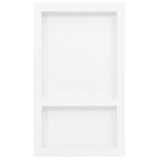 Shower Niche with 2 Compartments High Gloss White 41x69x9 cm 151398
