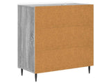 Drawer Cabinet Grey Sonoma 66 x 34.5 x 92 cm Engineered Wood 894381