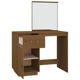 Dressing Table Honey Brown 95x50x134 cm Solid Wood Pine 820090