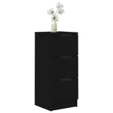 Sideboard Black 30x30x70 cm Engineered Wood 811153
