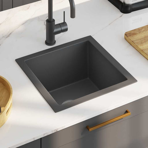 Handmade Kitchen Sink Black Stainless Steel 51501