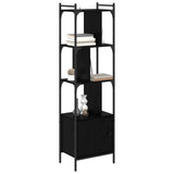 Bookcase Black Oak 44.5 x 30 x 154.5 cm Engineered Wood 882154