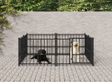 Outdoor Dog Kennel Steel 3.75 m 3124598