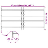Adjustable Security Grille for Windows with 4 Crossbars 700-1050 mm 141386