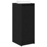 Shoe Cabinet Black Oak 29.5x34x76 cm Engineered Wood 861860