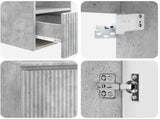 Bathroom Cabinet Set 3 pcs Concrete Grey 49.5 x 44.5 x 65 cm 3405670