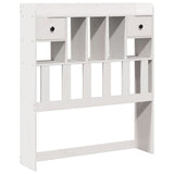 Bookcase Bed without Mattress White 90x190cm Single Solid Wood Pine 3322406