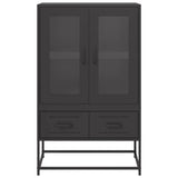 Highboard Black 68x39x111.5 cm Steel 853362