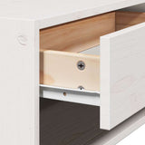 Bedside Table 2 pcs White 50 x 32.5 x 24 cm Solid pine wood 873478